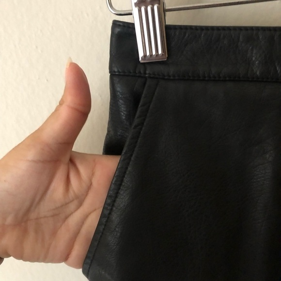 Zara Faux Leather Mini Skirt with Pockets M - Picture 4 of 9